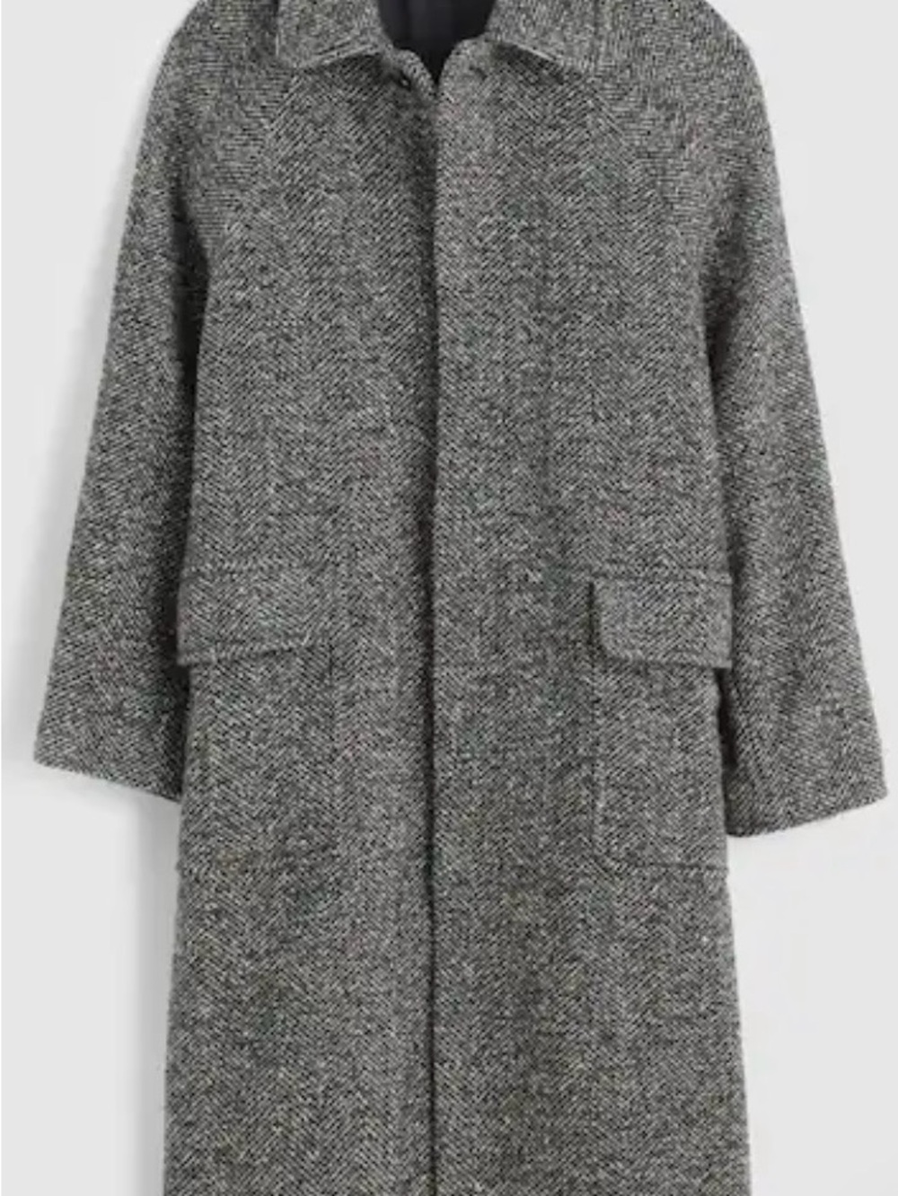Madewell Gray Wool Overcoat